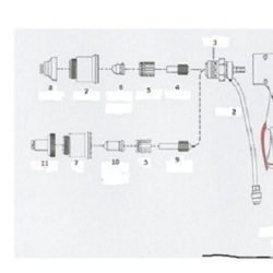Handbrennerkabel, 6m, Koaxial-Kabel