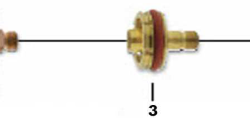 Spannhülsengehäuse für Glasgasdüse SR17 / SR18 / SR26 GS 1.0-3.2 mm