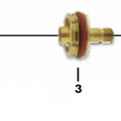 Spannhülsengehäuse für Glasgasdüse GS SR9 / SR20 1.0-3.2 mm
