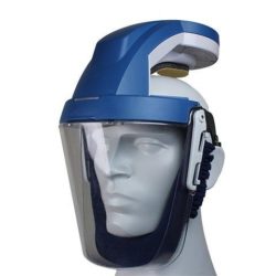 Kompakter Helm mit eingebautem Filtersystem